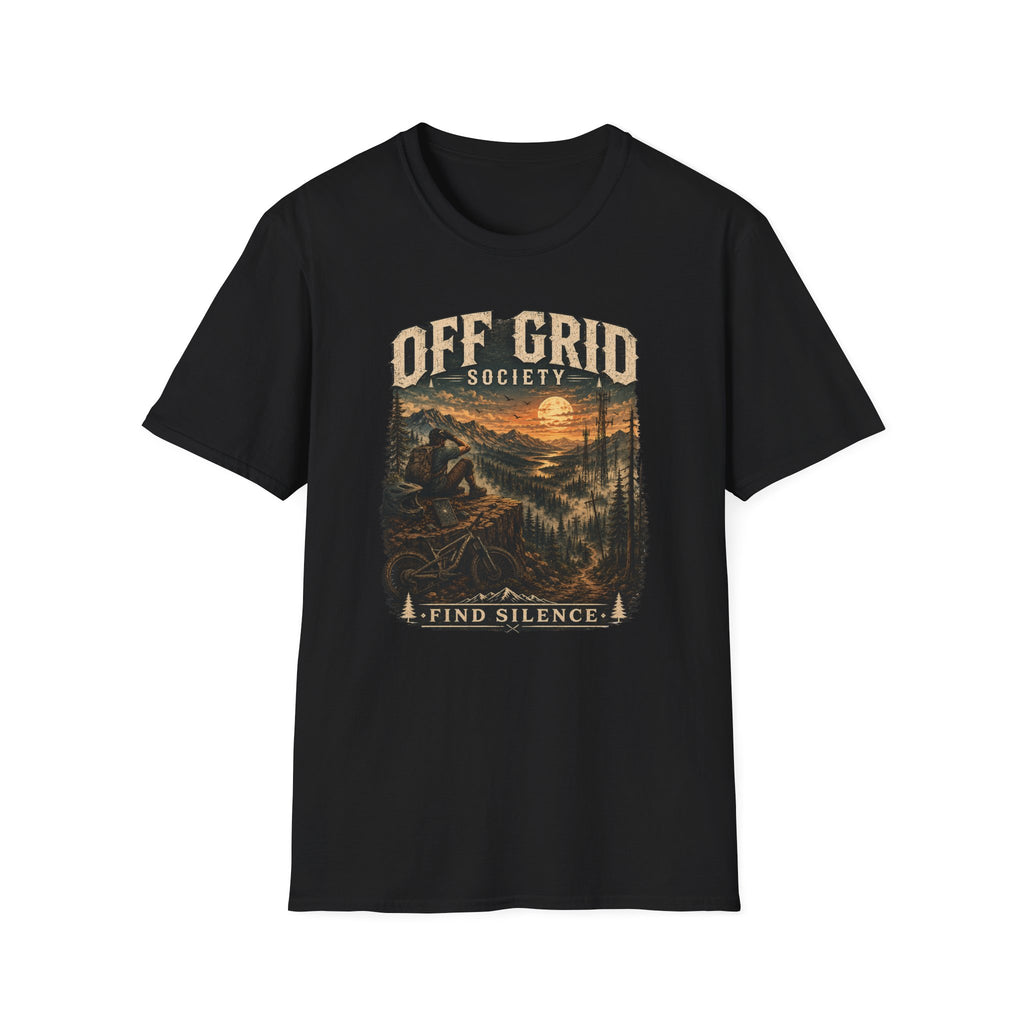 Find Silence Biker Sunset T-Shirt