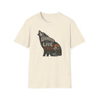 Wander Far Live Free Wolf T-Shirt