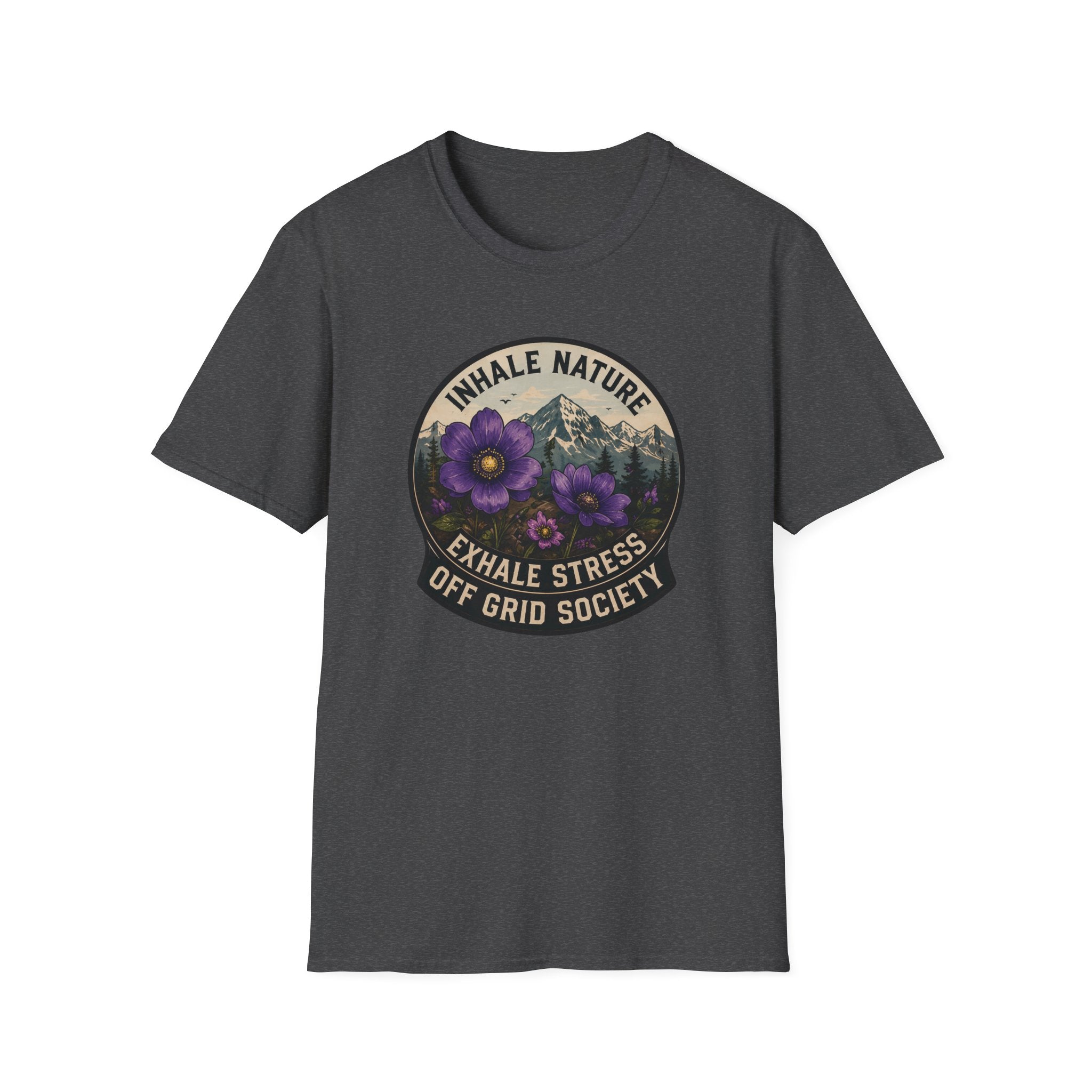 Inhale Nature Exhale Stress T-Shirt