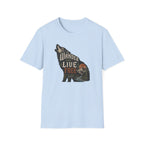 Wander Far Live Free Wolf T-Shirt
