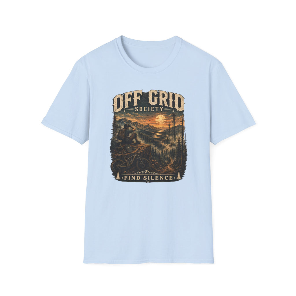 Find Silence Biker Sunset T-Shirt