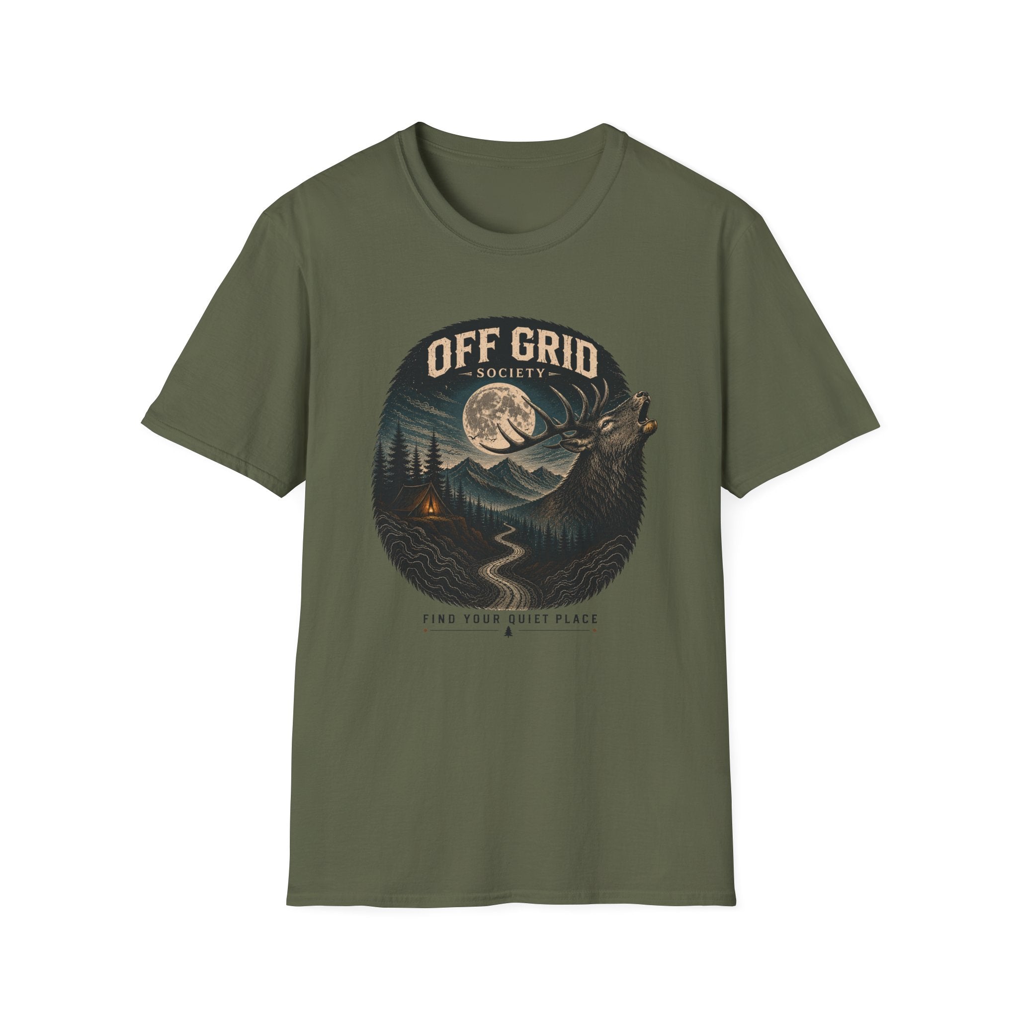 Find Your Quiet Place Stag T-Shirt