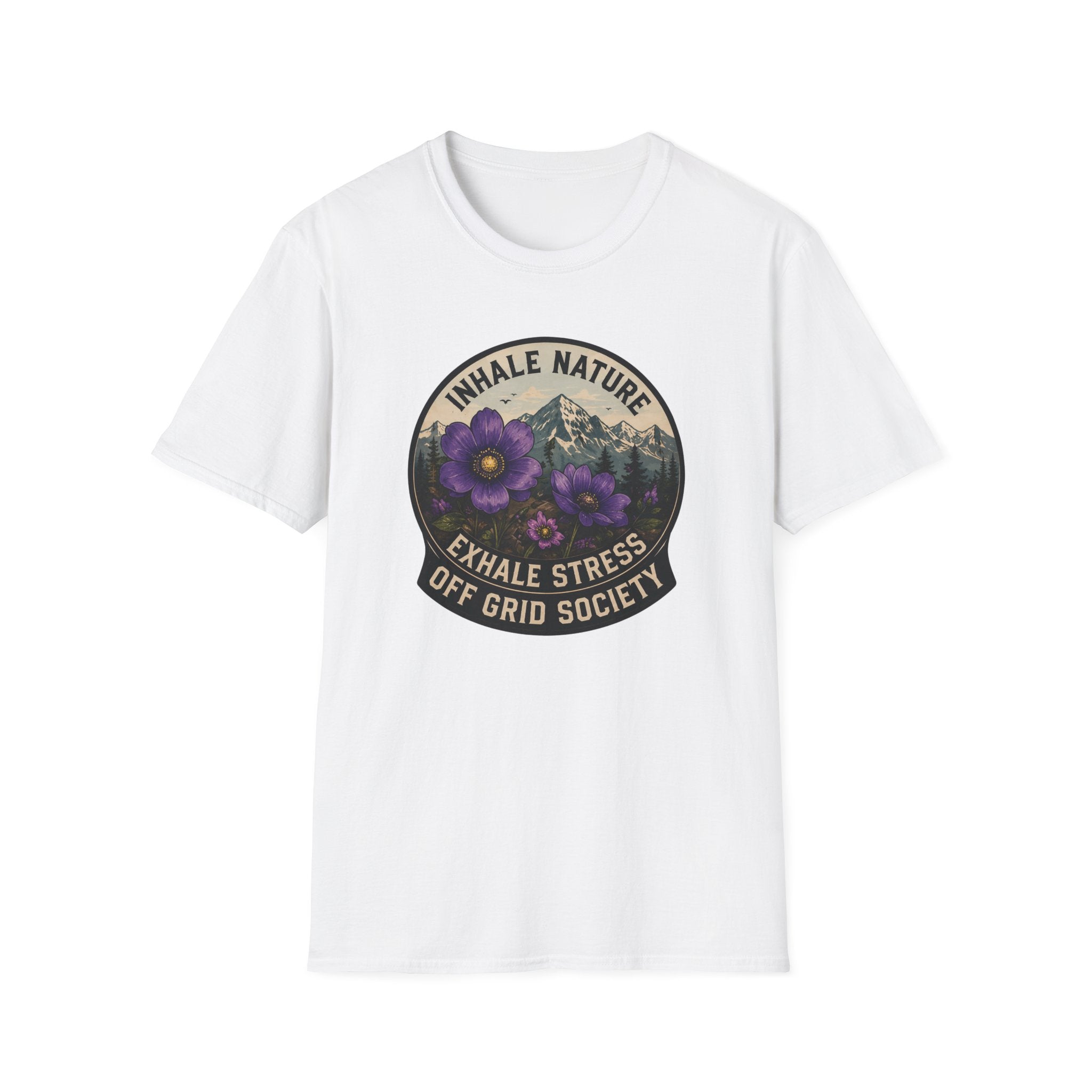 Inhale Nature Exhale Stress T-Shirt