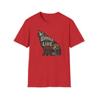 Wander Far Live Free Wolf T-Shirt
