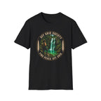Find Peace Off Grid Waterfall T-Shirt