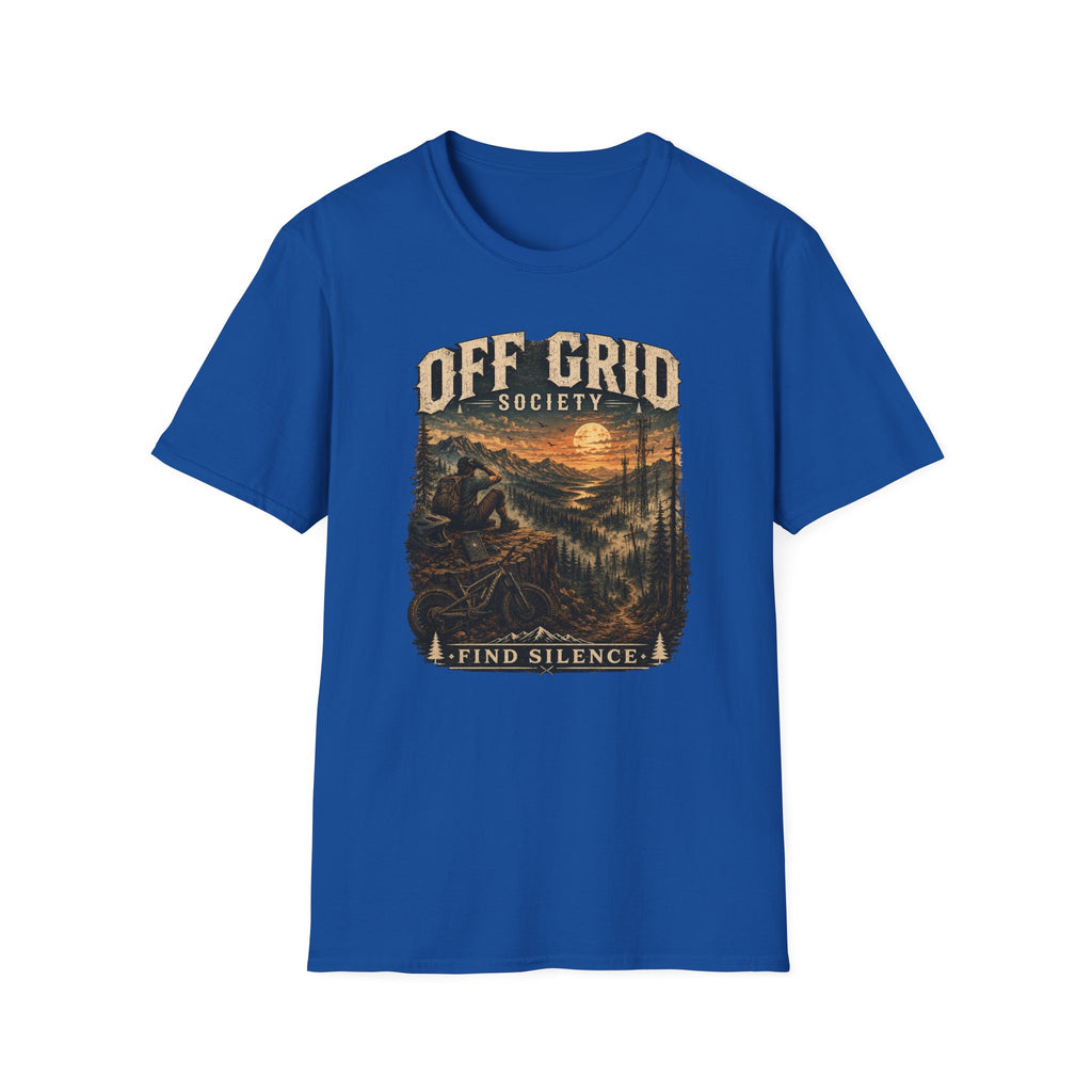Find Silence Biker Sunset T-Shirt