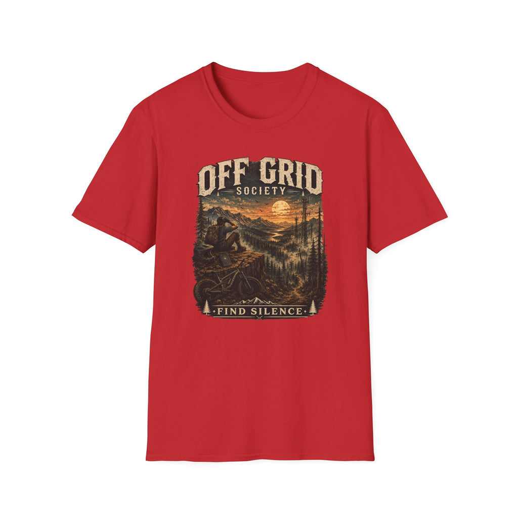 Find Silence Biker Sunset T-Shirt