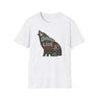 Wander Far Live Free Wolf T-Shirt