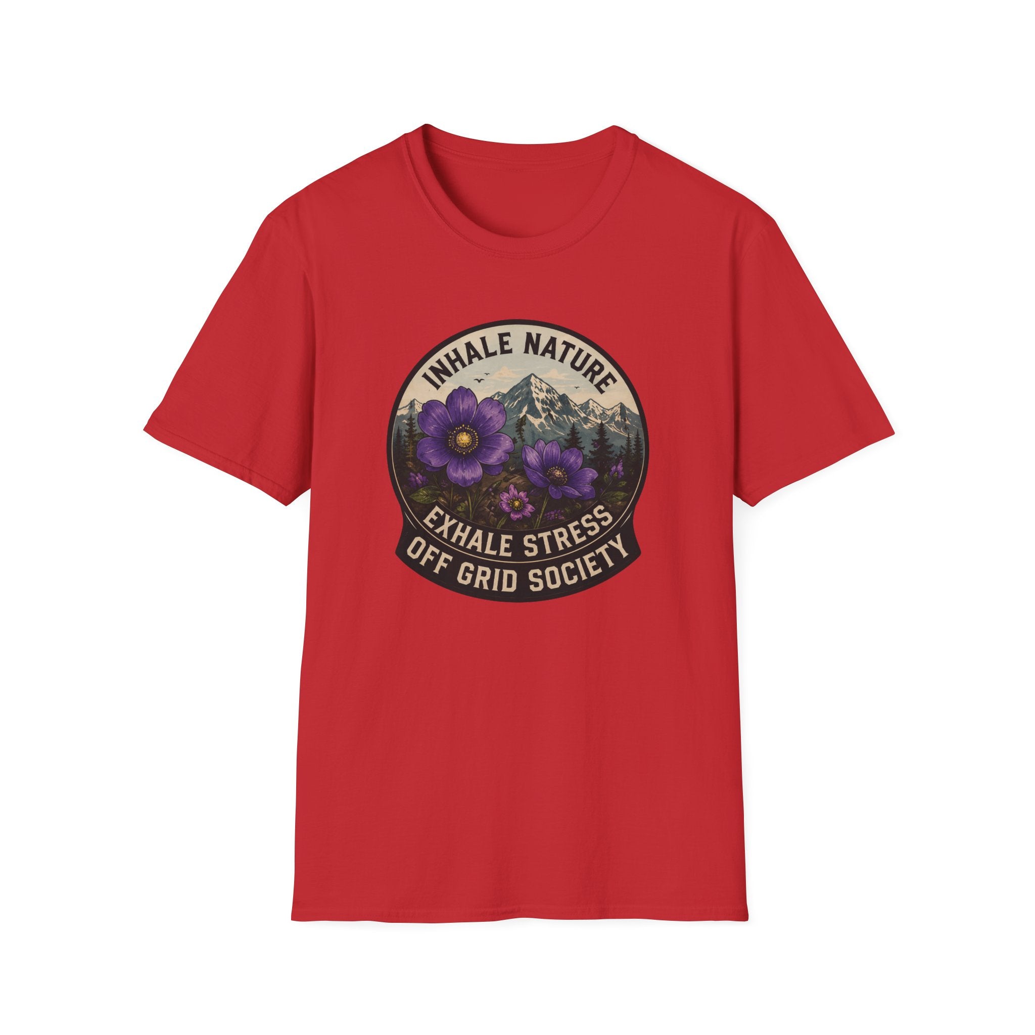 Inhale Nature Exhale Stress T-Shirt