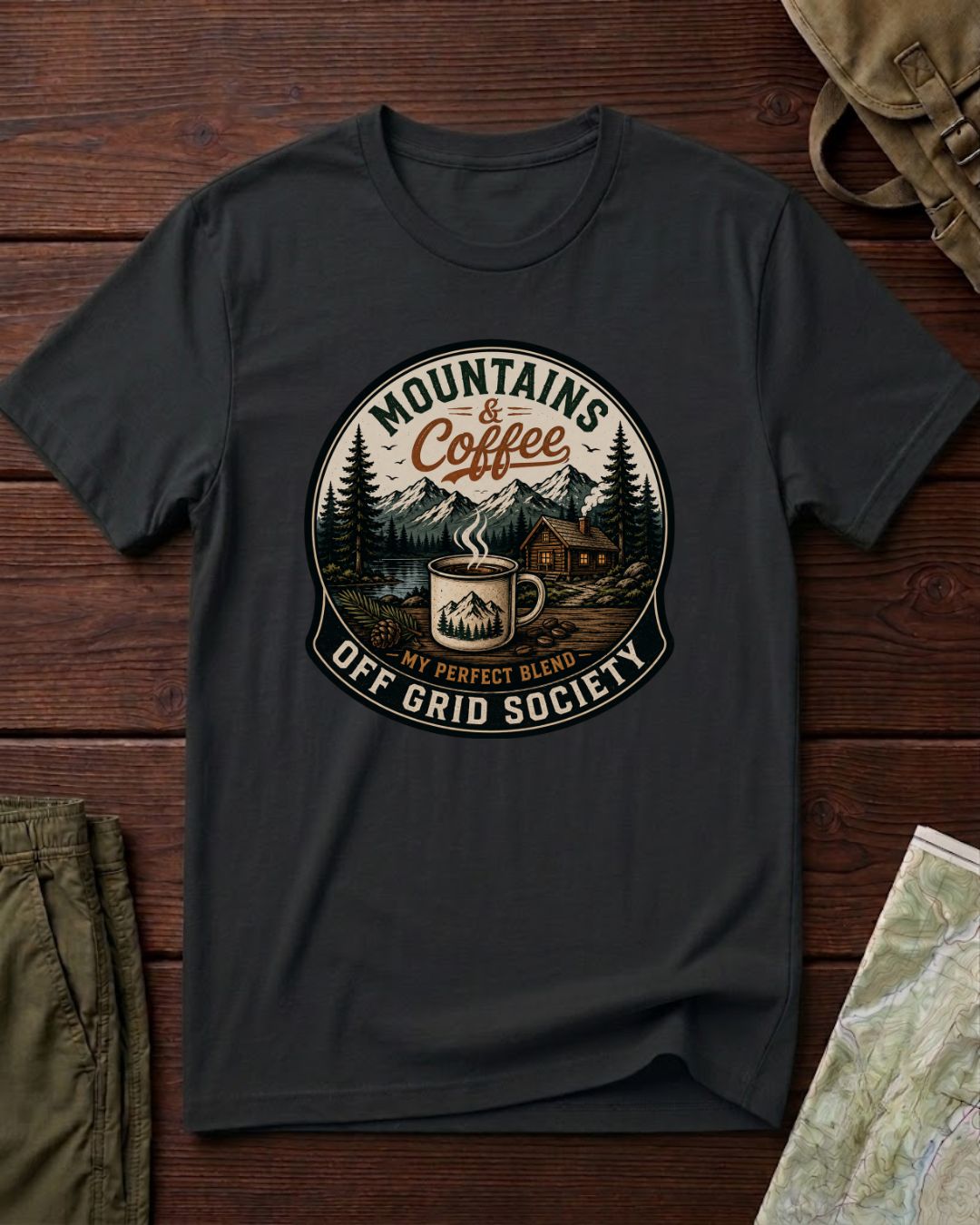 Mountains And Coffee T-Shirt