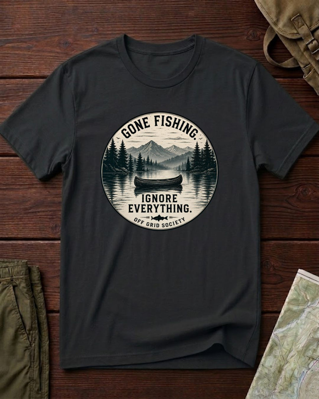 Gone Fishing Ignore Everything T-Shirt