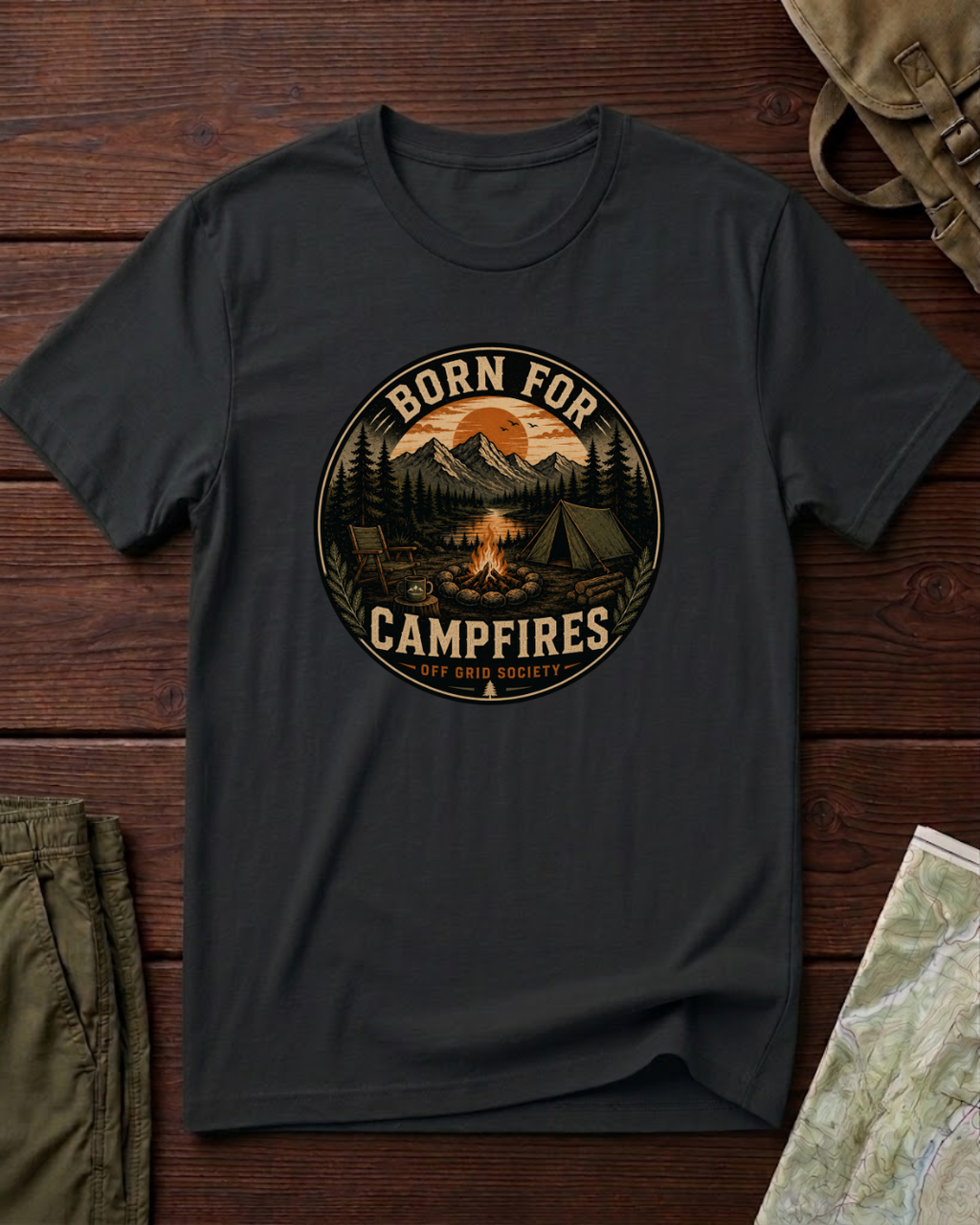 Born For Campfires T-Shirt