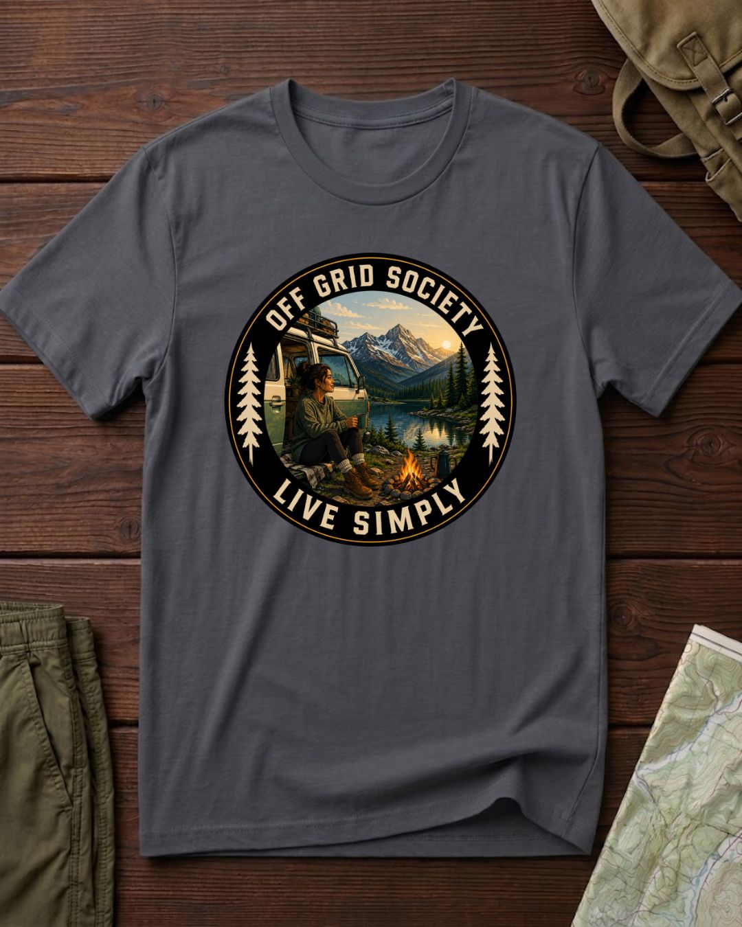 Live Simply Camper T-Shirt