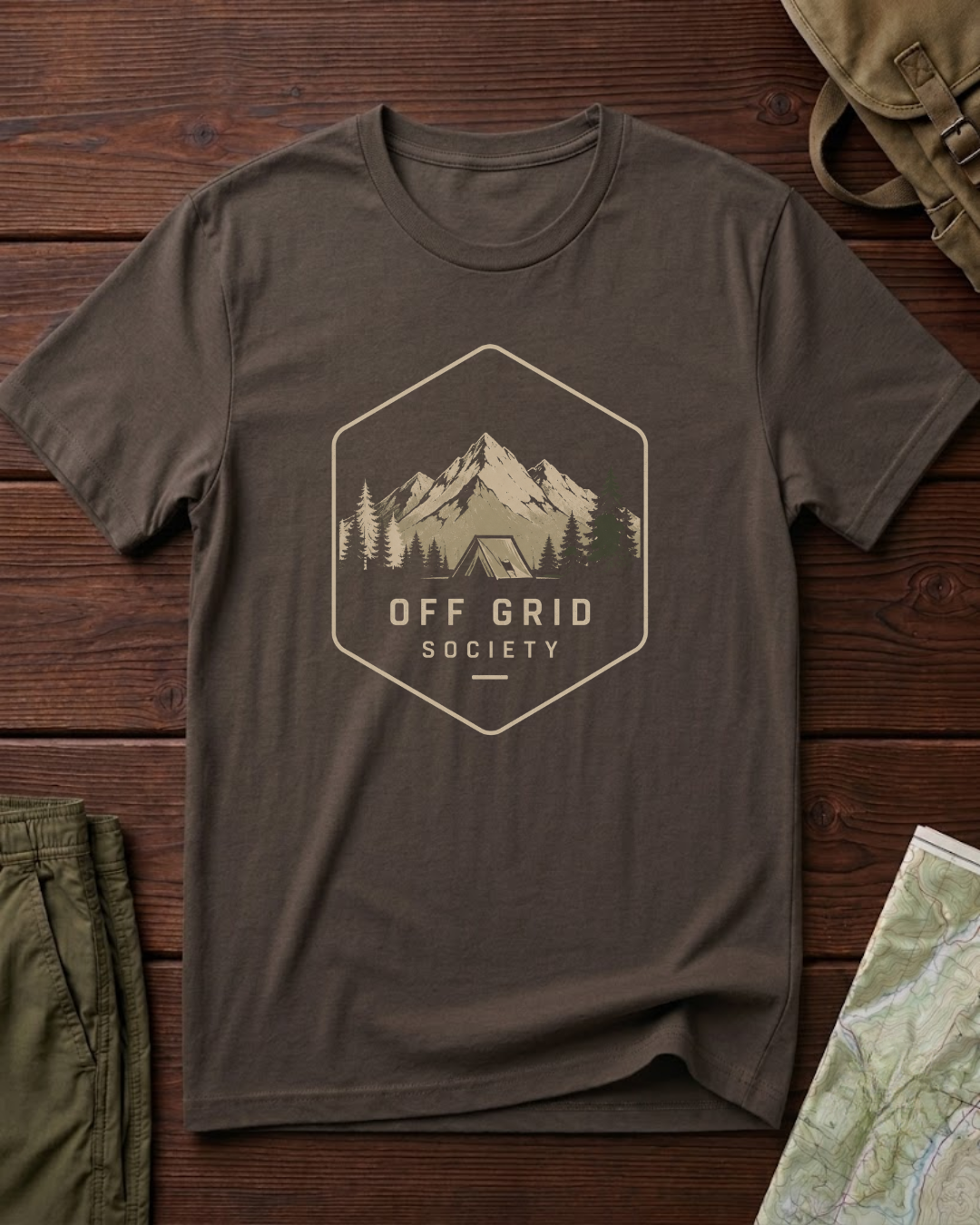 Off Grid Mountain Camp T-Shirt