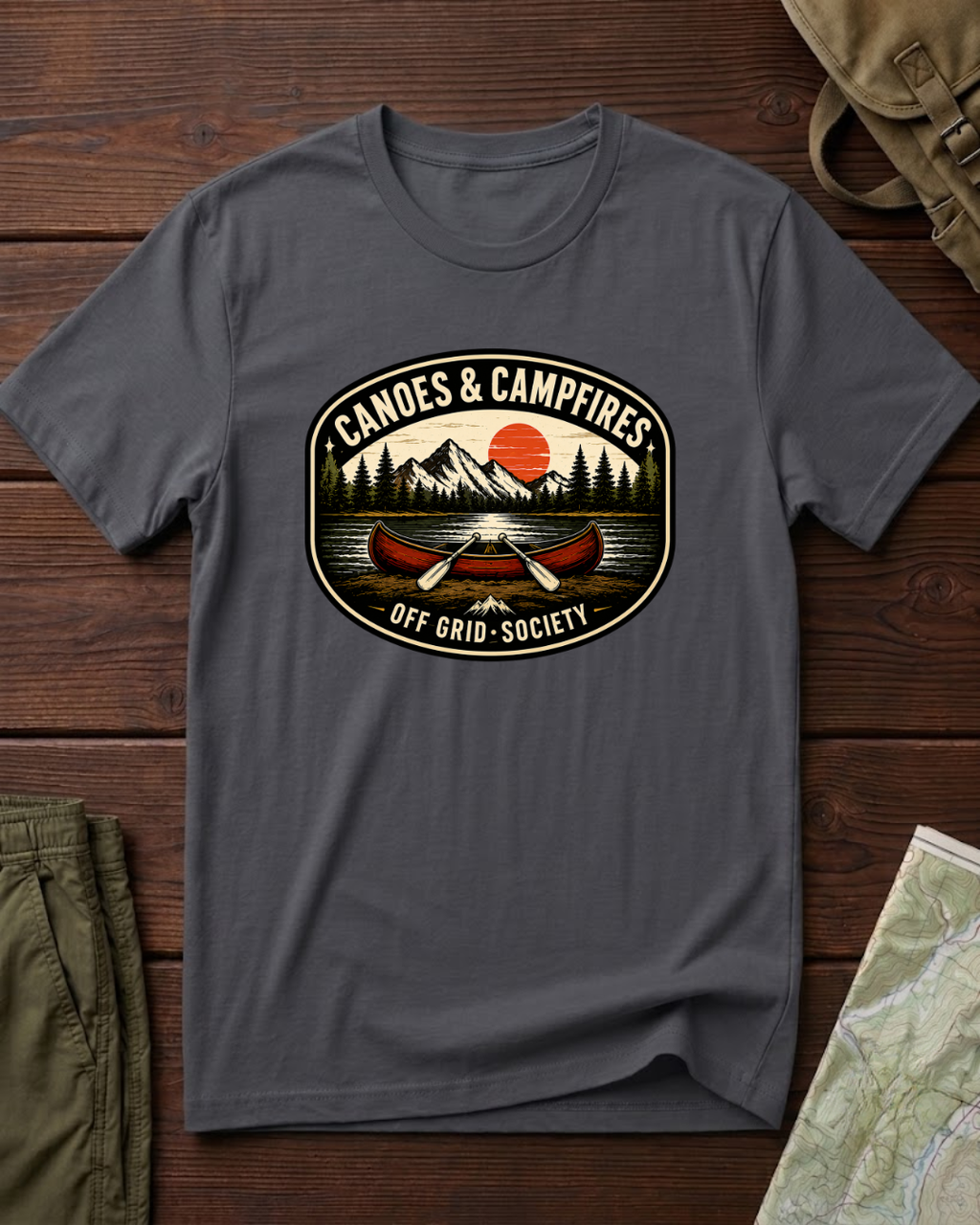 Canoes & Campfires T-Shirt