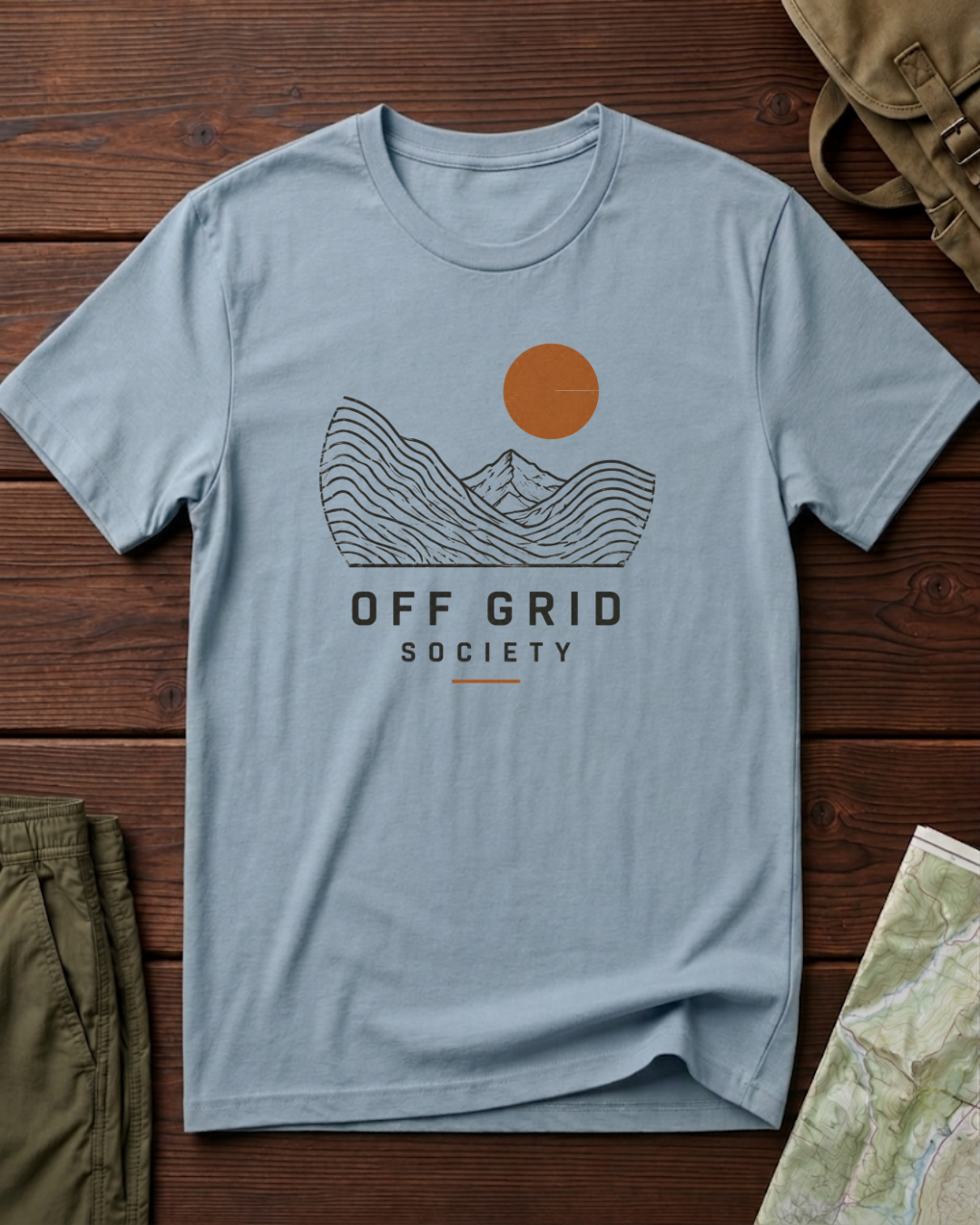 Off Grid Orange Sun T-Shirt