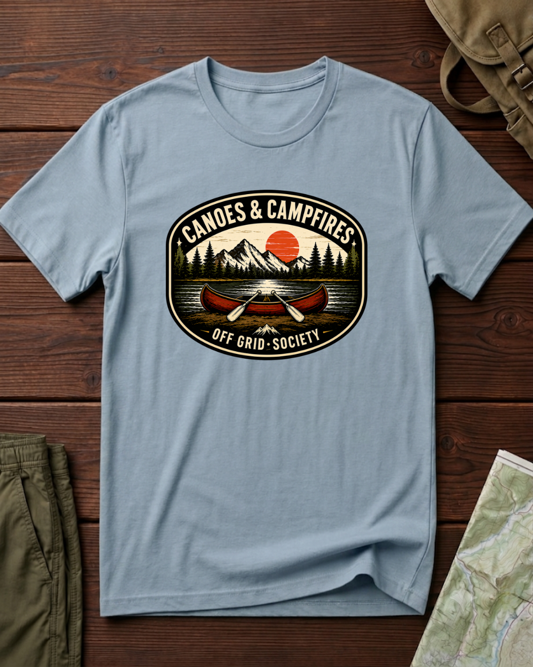 Canoes & Campfires T-Shirt