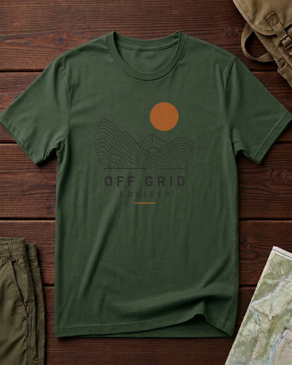 Off Grid Orange Sun T-Shirt