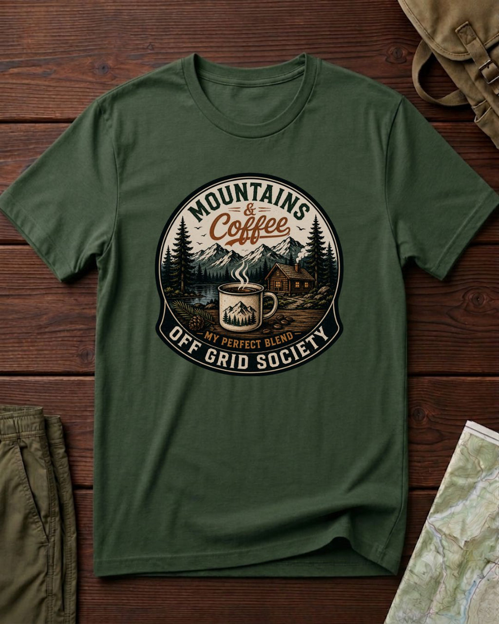 Mountains And Coffee T-Shirt