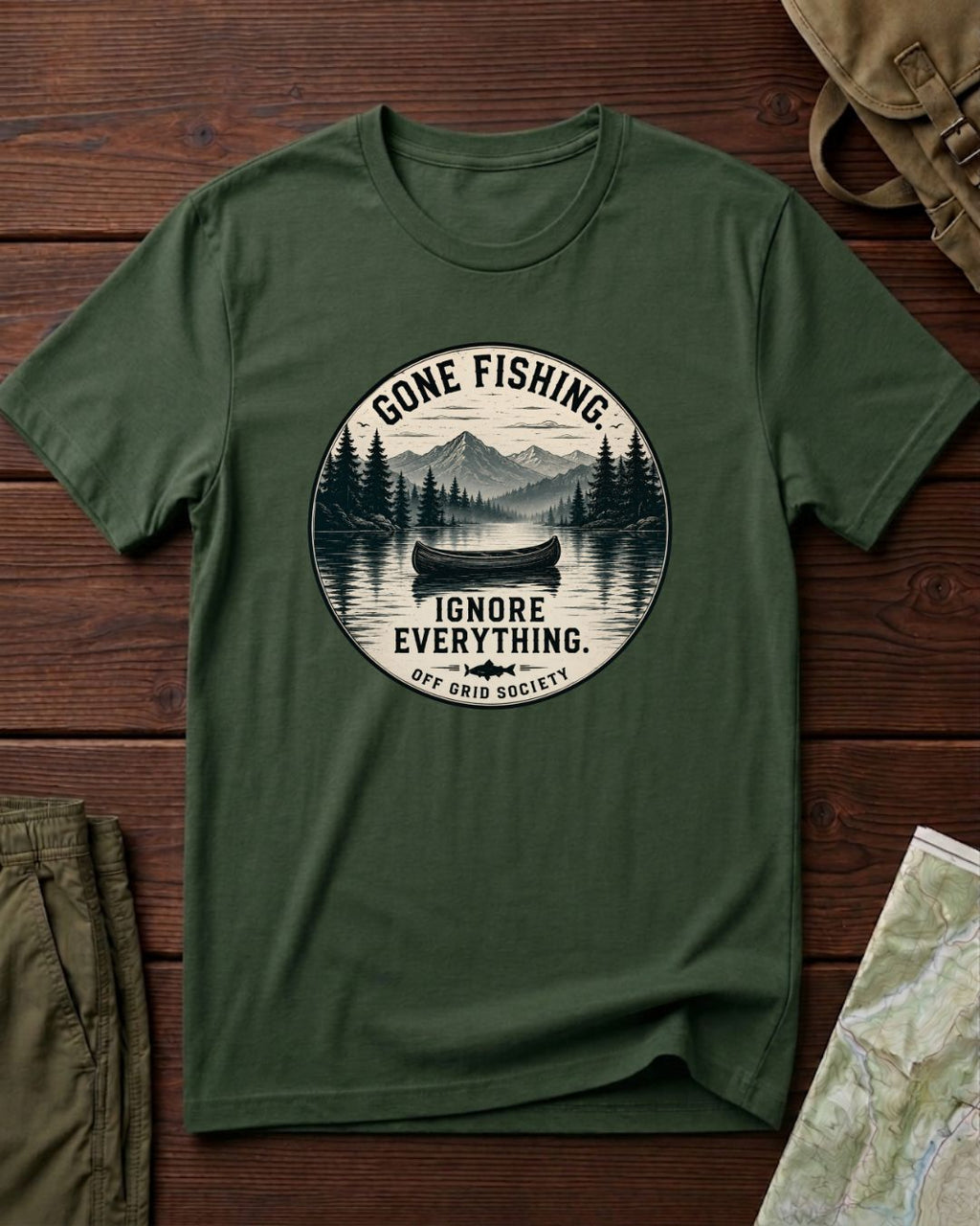 Gone Fishing Ignore Everything T-Shirt