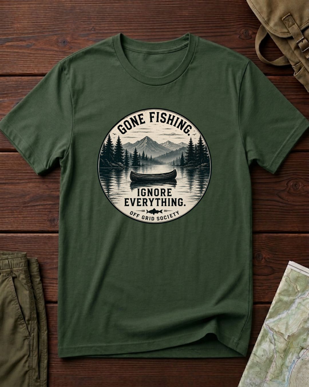 Gone Fishing Ignore Everything T-Shirt