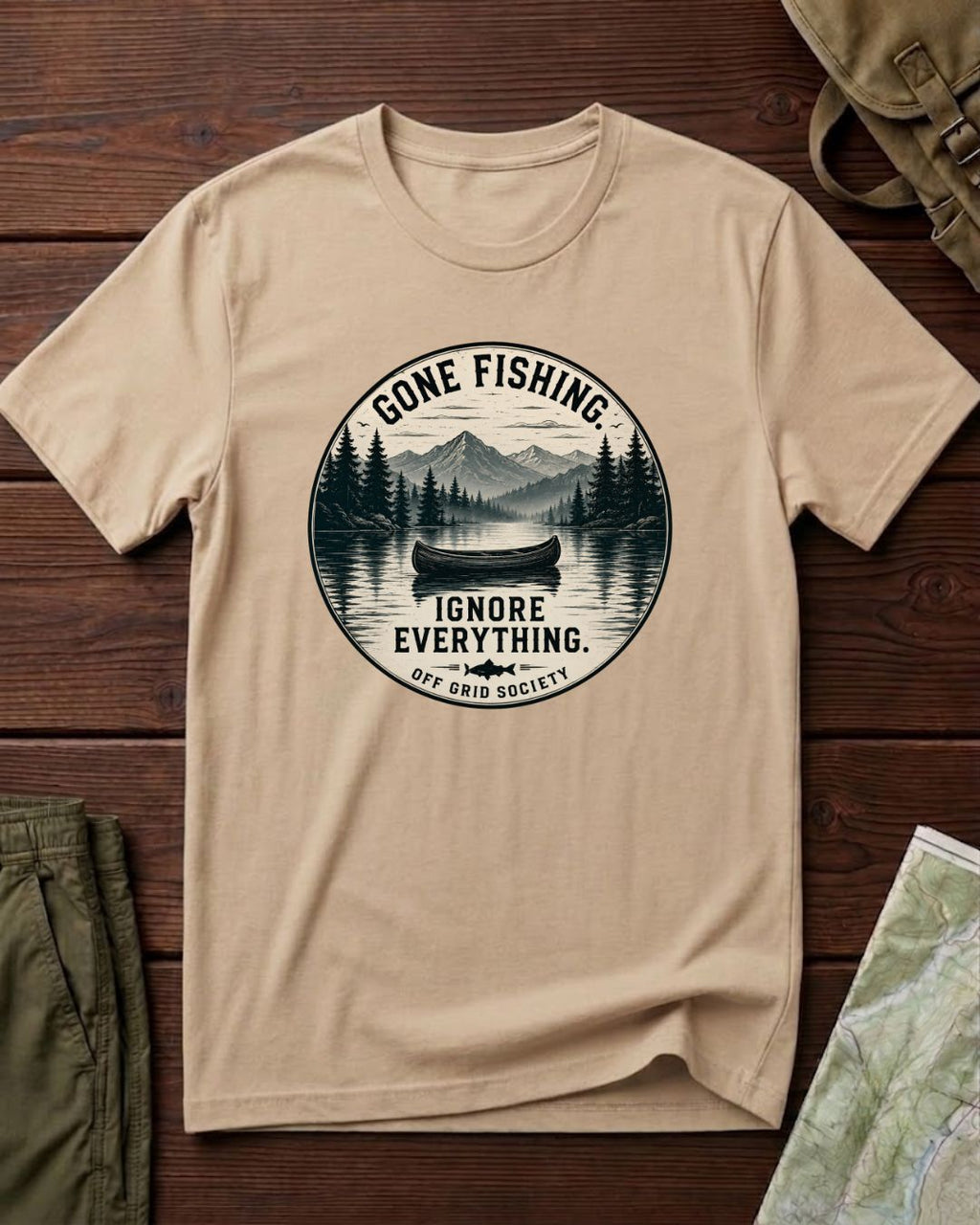 Gone Fishing Ignore Everything T-Shirt