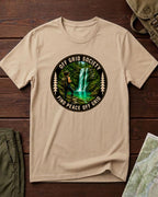 Find Peace Off Grid Waterfall T-Shirt