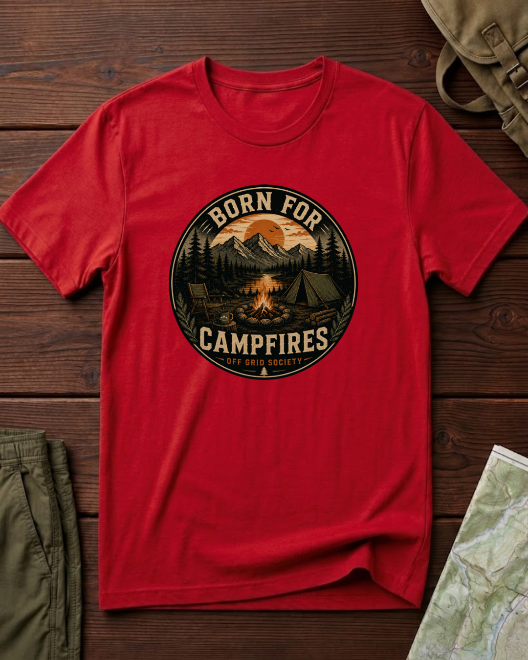 Born For Campfires T-Shirt
