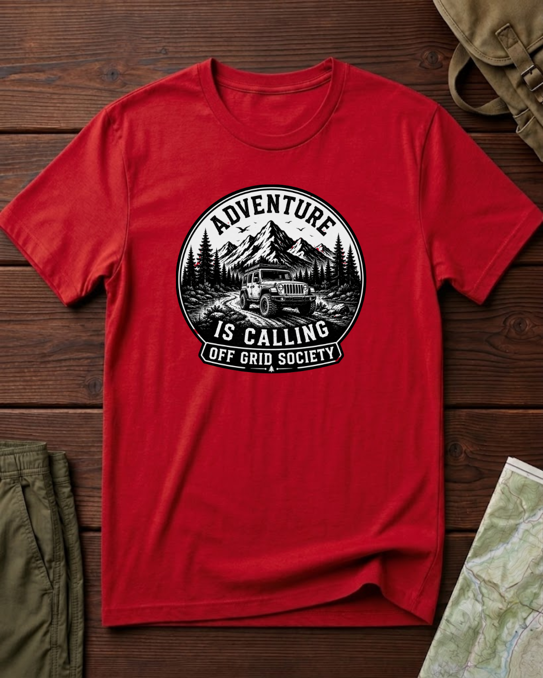 Adventure Is Calling 4x4 T-Shirt