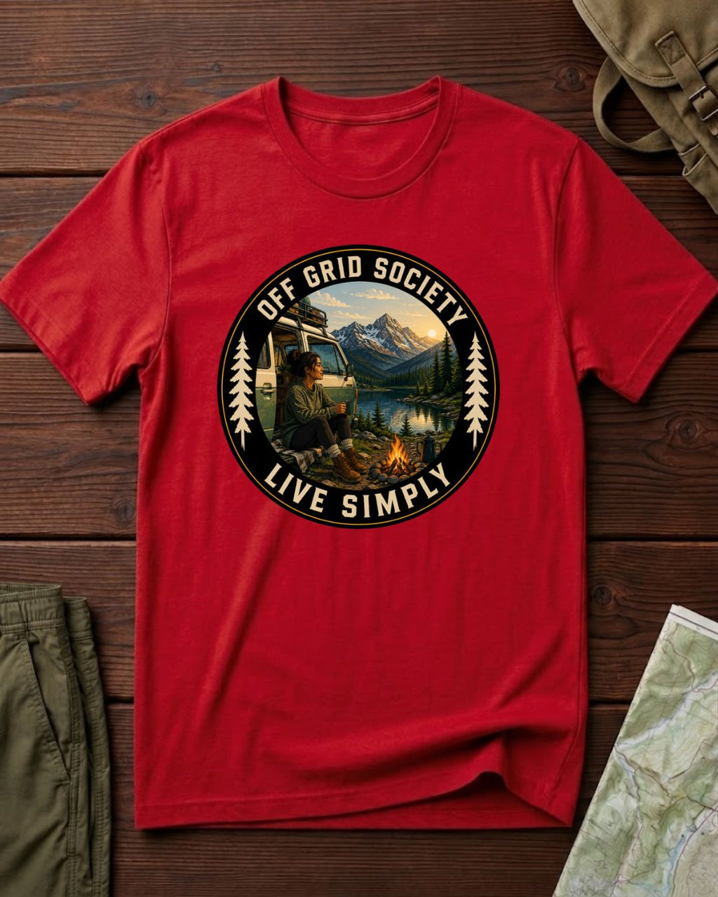 Live Simply Camper T-Shirt