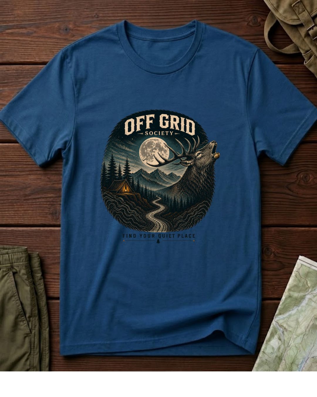 Find Your Quiet Place Stag T-Shirt