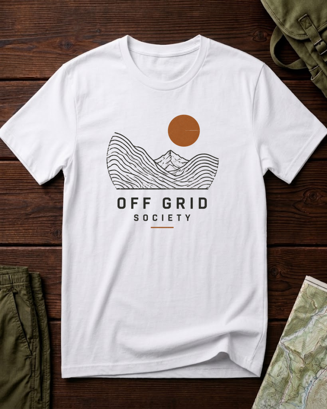 Off Grid Orange Sun T-Shirt
