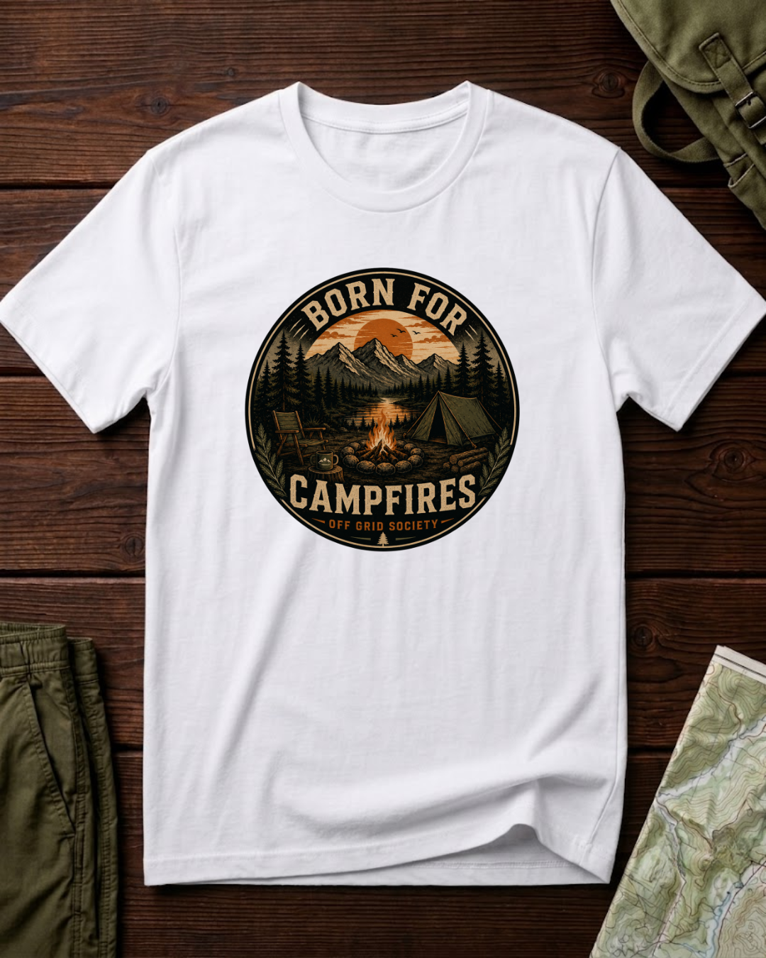 Born For Campfires T-Shirt