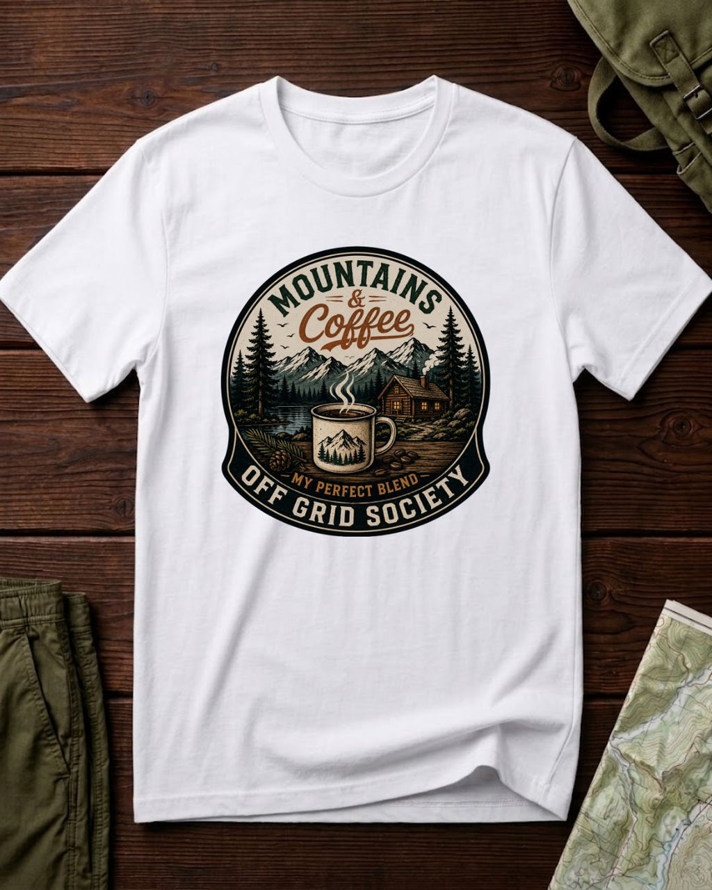 Mountains And Coffee T-Shirt