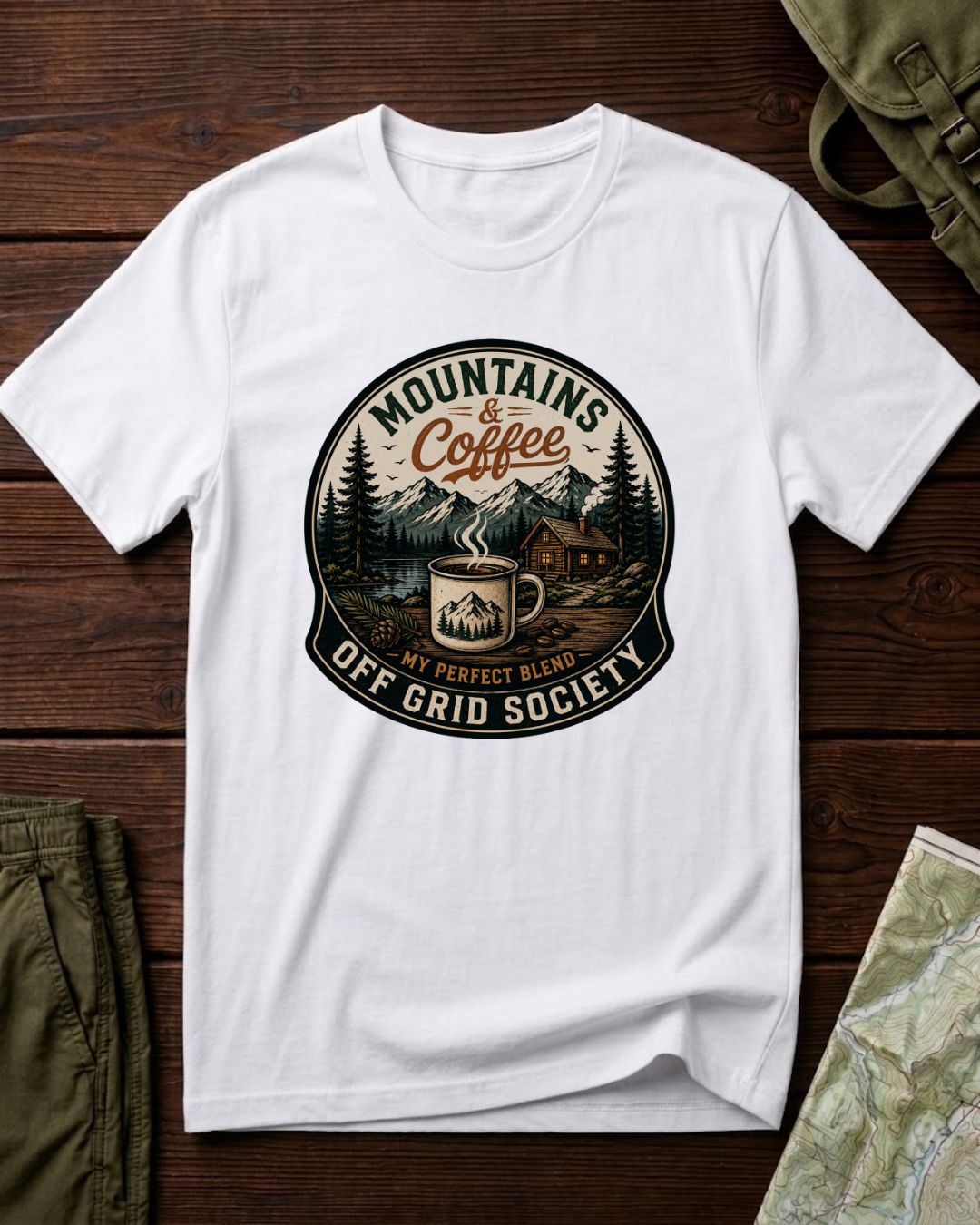 Mountains And Coffee T-Shirt